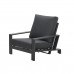 Lincoln verstelbare fauteuil carbon black/ reflex black